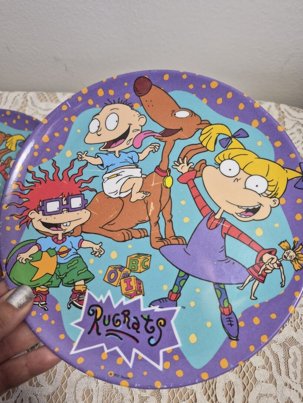 2 Rugrats Plates + Mic Toy - Picture 4 of 9